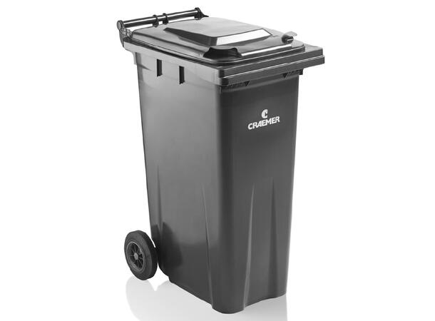 Avfallsbeholder 180 liter med 2 hjul