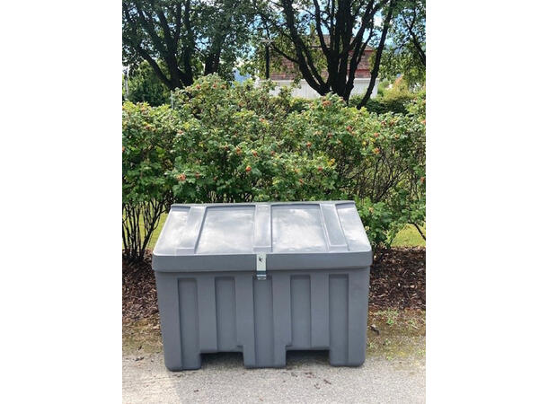 Strøkasse 350L PE, grå Oppbevaring av grus, sand, salt etc. 