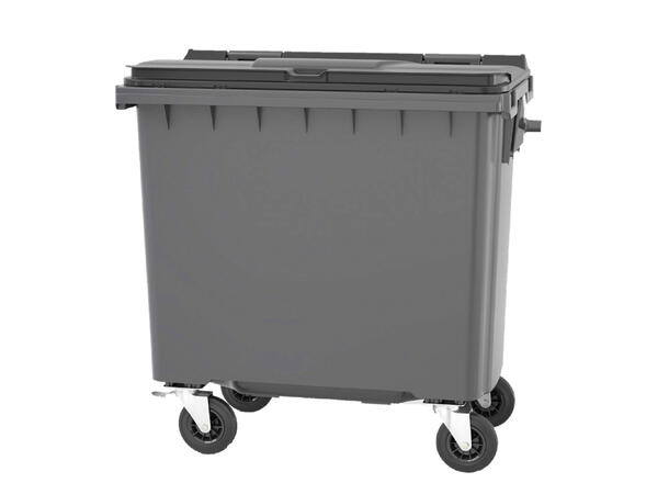 Avfallsbeholder 660 liter med 4 hjul