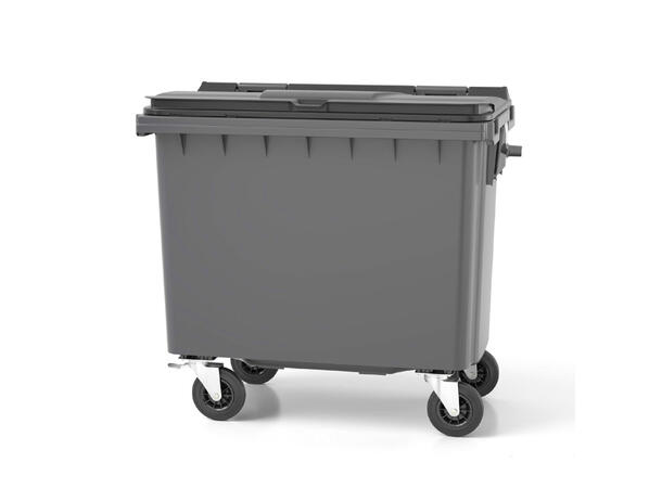 Avfallsbeholder 660 liter med 4 hjul