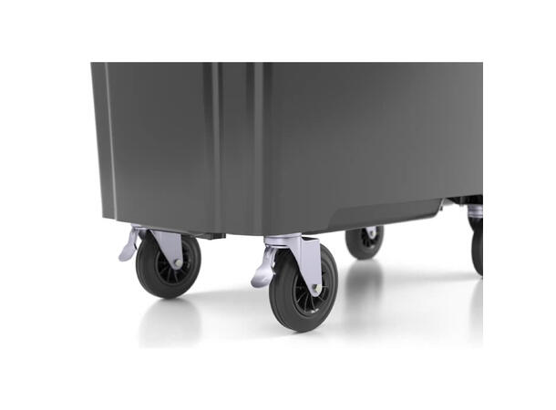 Avfallsbeholder 660 liter med 4 hjul