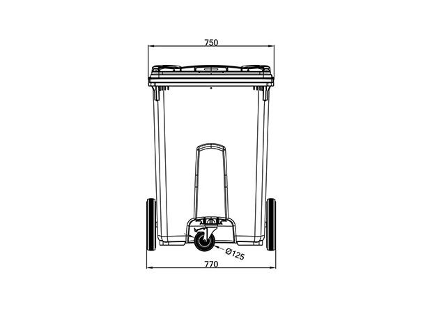 Avfallsbeholder 3 hjul