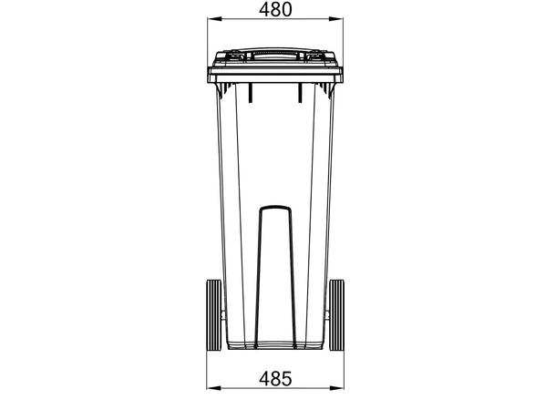 Avfallsbeholder 2 hjul 140 liter