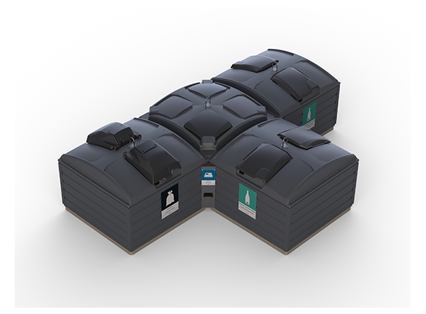 Finncont Modul for avfall under bakkan