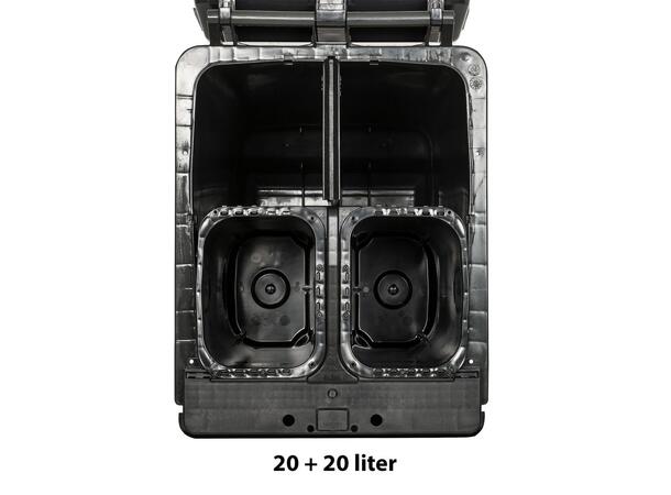 Avfallsbeholder med inndelinger