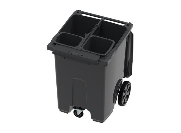 Avfallsbeholder for flere fraksjoner