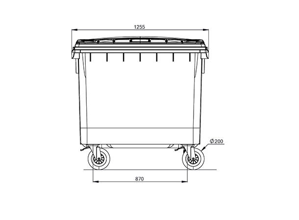 Avfallsbeholder søppelcontainer 4 hjul