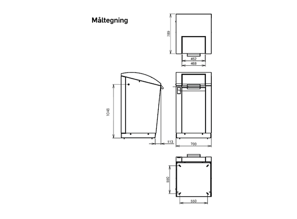 Beholderskap for avfallsbeholdere