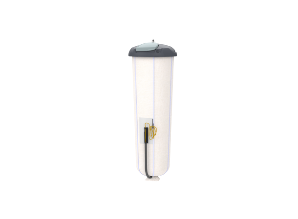 Avfall under bakken rund modell