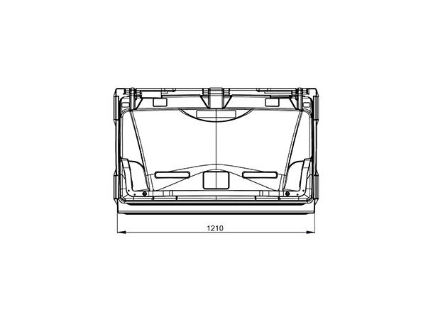Avfallsbeholder sæppeldunk 4 hjul