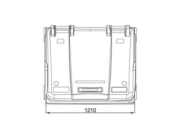 Avfallscontainer 1000 liter 4 hjul
