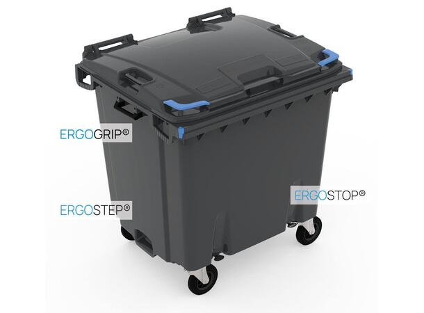 Avfallscontainer 1000 liter 4 hjul