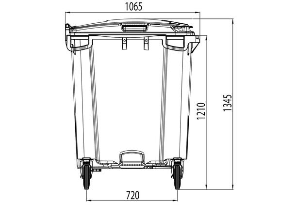 Avfallscontainer 1000 liter 4 hjul
