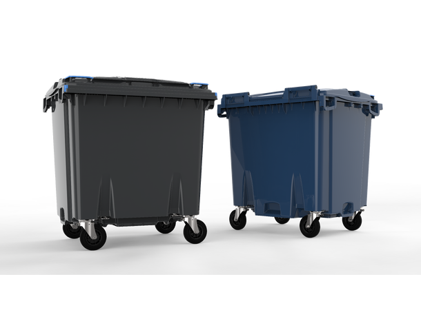 Avfallscontainer 1000 liter 4 hjul