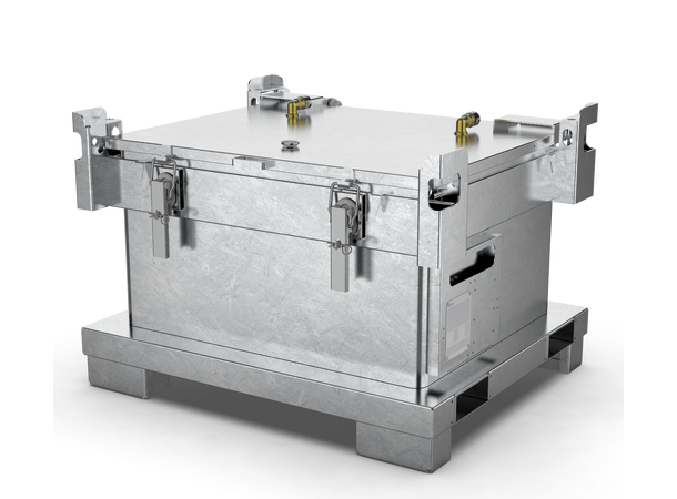 Container for liionbatterier