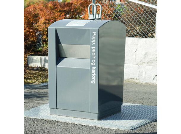 Nedgravd søppelcontainer under bakken