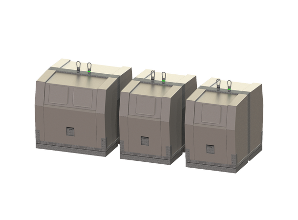 Nordic Pro bunntømt overflatecontainer 1500 liter