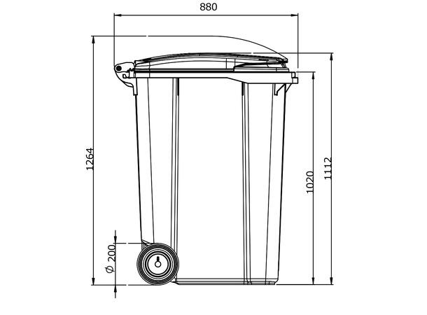 Avfallsbeholder 360 liter