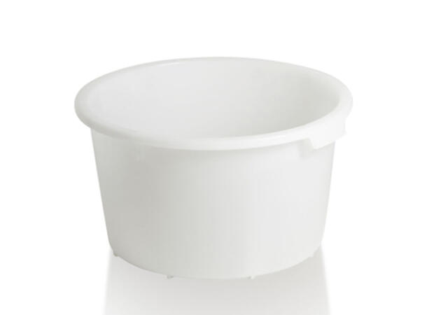 Beholder rund 65L (Linestamp) hvit 590x330 mm 