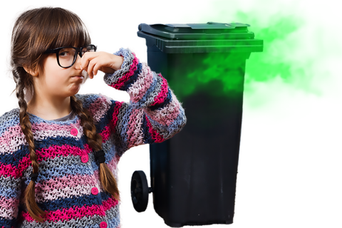 Lukt fra avfallscontainer